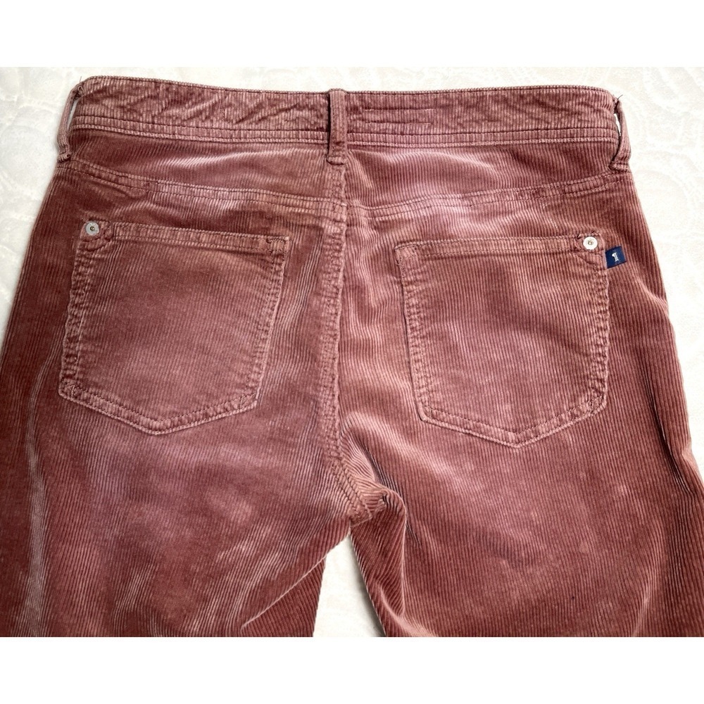 Pilcro Anthropologie Corduroy Pants Slim Boyfriend Crop Rust Brown 26 Boho - Picture 6 of 9
